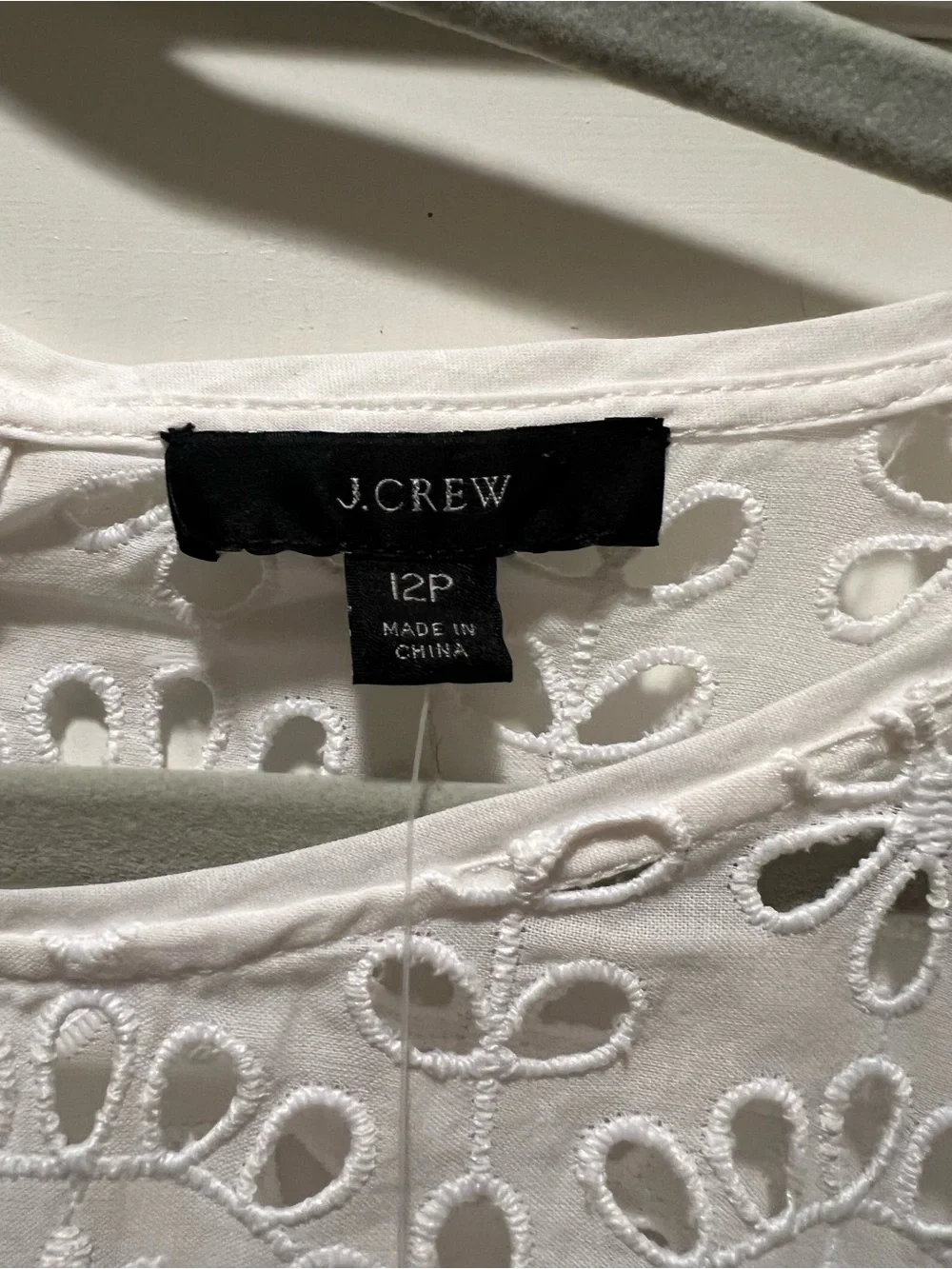 J. Crew white eyelet